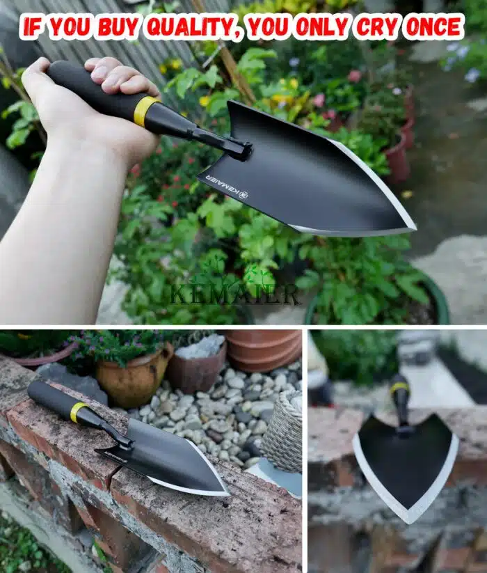 Gardening Hand Trowel: Heavy Duty Carbon Steel - Image 4